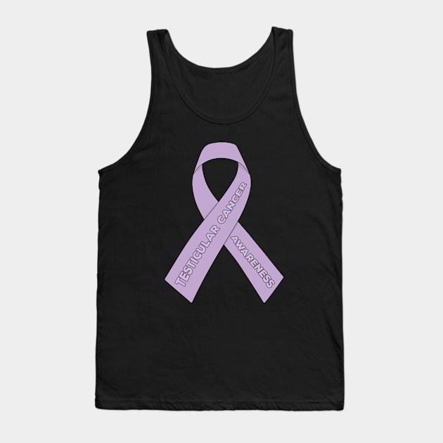 Testicular Cancer Awareness Ribbon Tank Top by DiegoCarvalho